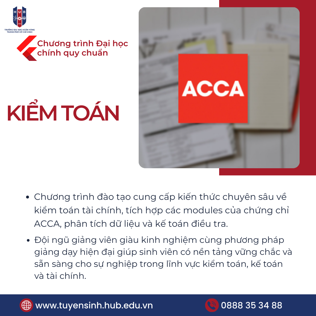 Khám Phá Ngành Kiểm Toán Tại HUB – Hành Trang Vững Chắc Cho Nghề Nghiệp Kiểm Toán Chuyên Nghiệp