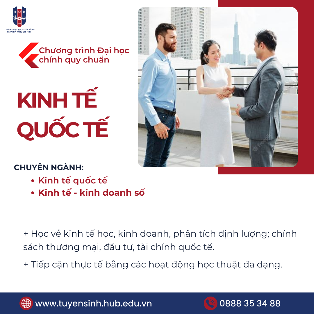 Ngành Kinh tế quốc tế tại HUB