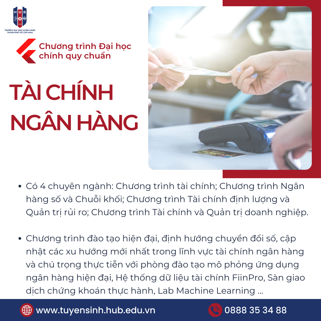 Ngành Tài chính - Ngân hàng (Chương trình Tài chính và Quản trị doanh nghiệp)