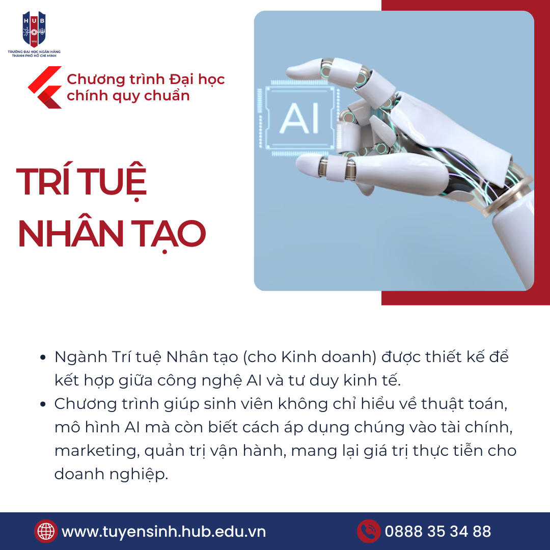 Ngành trí tuệ nhân tạo (AI)- Định hướng cho kinh doanh tại HUB