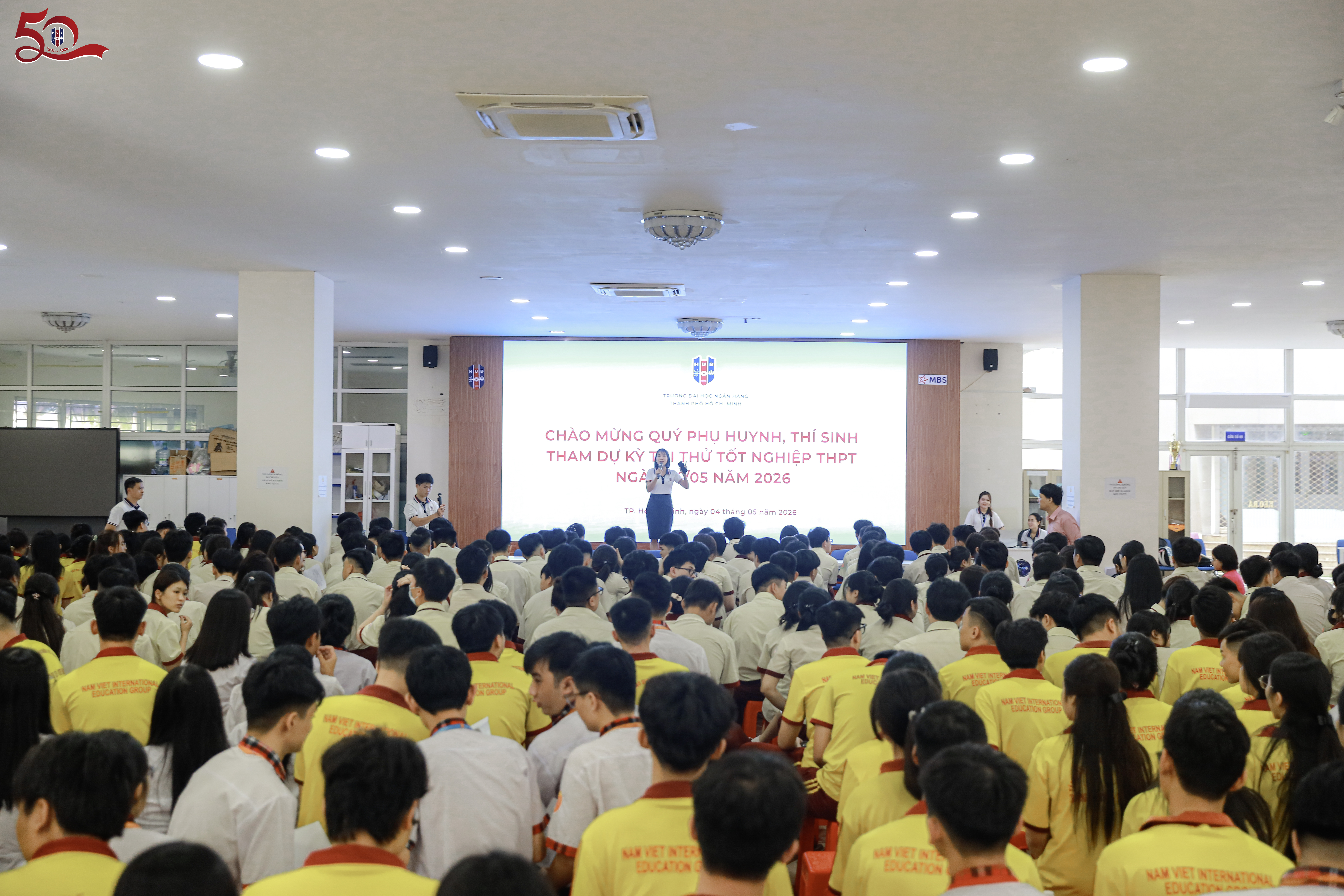 HUB phối hợp tổ chức thi thử nghiệm Tốt nghiệp THPT trên máy tính cho 1.900 học sinh